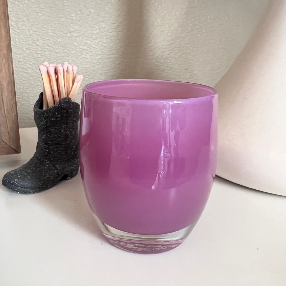 Glassybaby “Mom” votive handblown glass candle holder